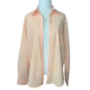 Forever 21 Pinstriped Pajama Shirt